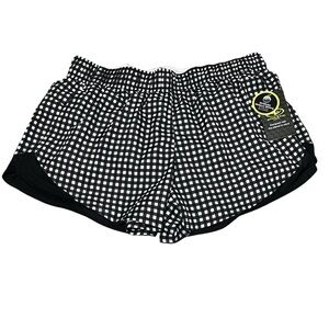 NWT Athletic Works size large women’s black and white checkered shorts